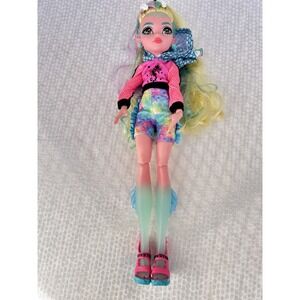 Monster High G3 Lagoona Blue Doll Pink Mesh Hoodie Tie Dye Shorts G3 Mattel